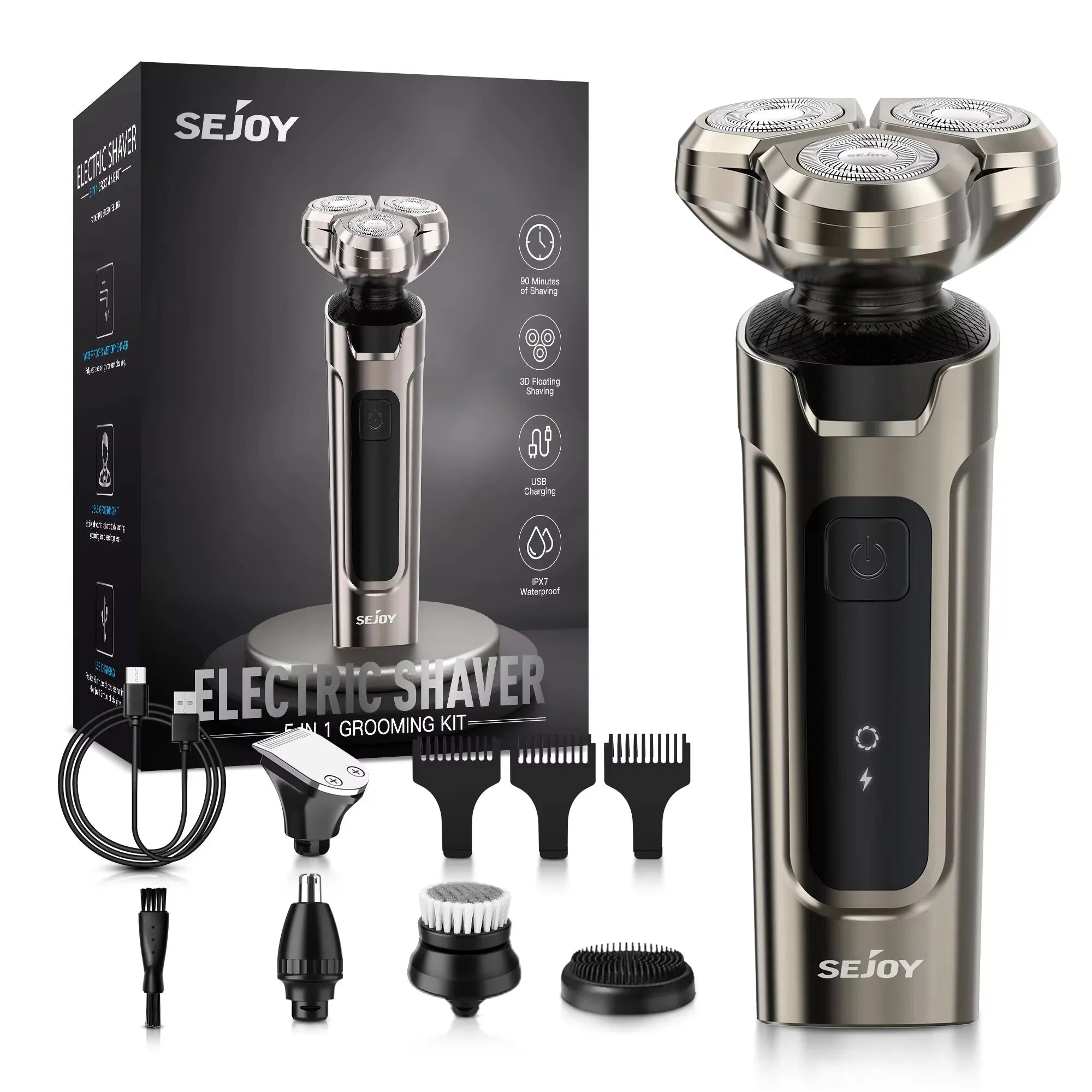 5 in 1 Electric Nose Hair Trimmer - Beard grooming