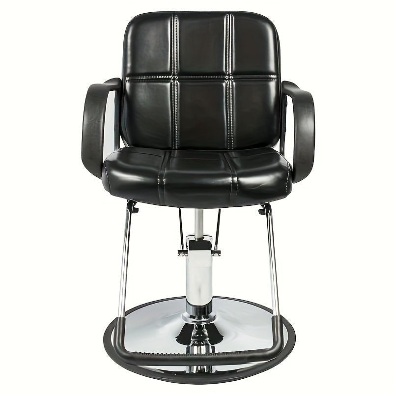 Black Leather Barber Chair - Beard grooming