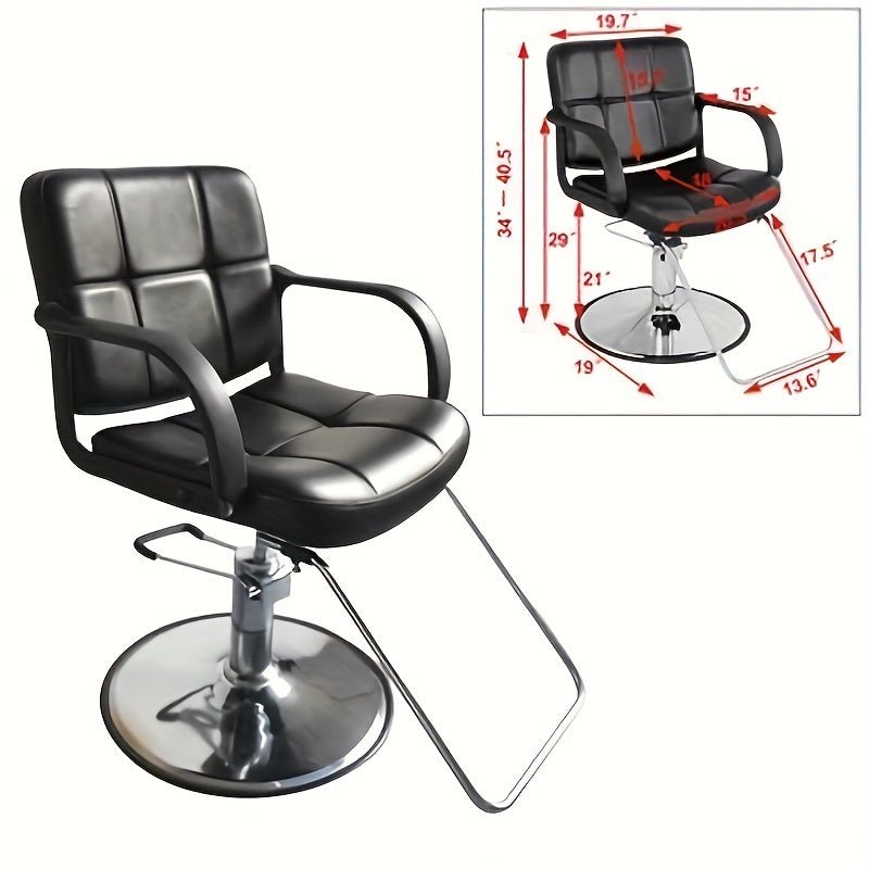 Black Leather Barber Chair - Beard grooming