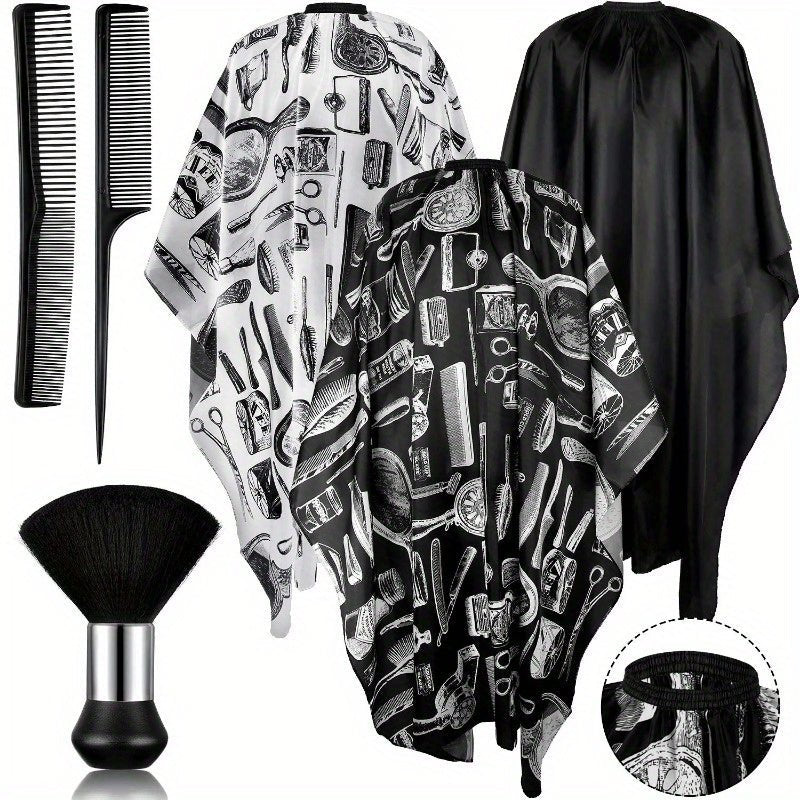 Cape and Comb Set 6pcs - Beard grooming