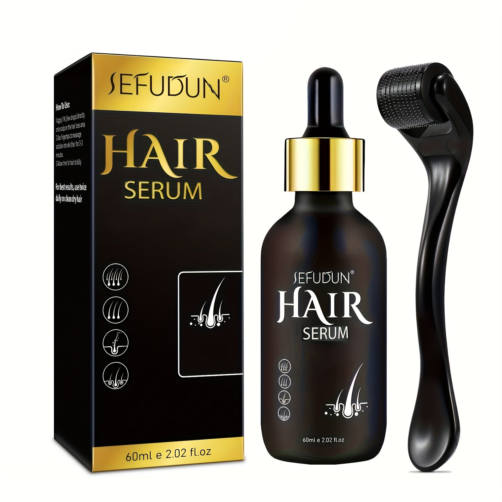 Hair Nutrition Essence + A Roller Tool Set, - Beard grooming