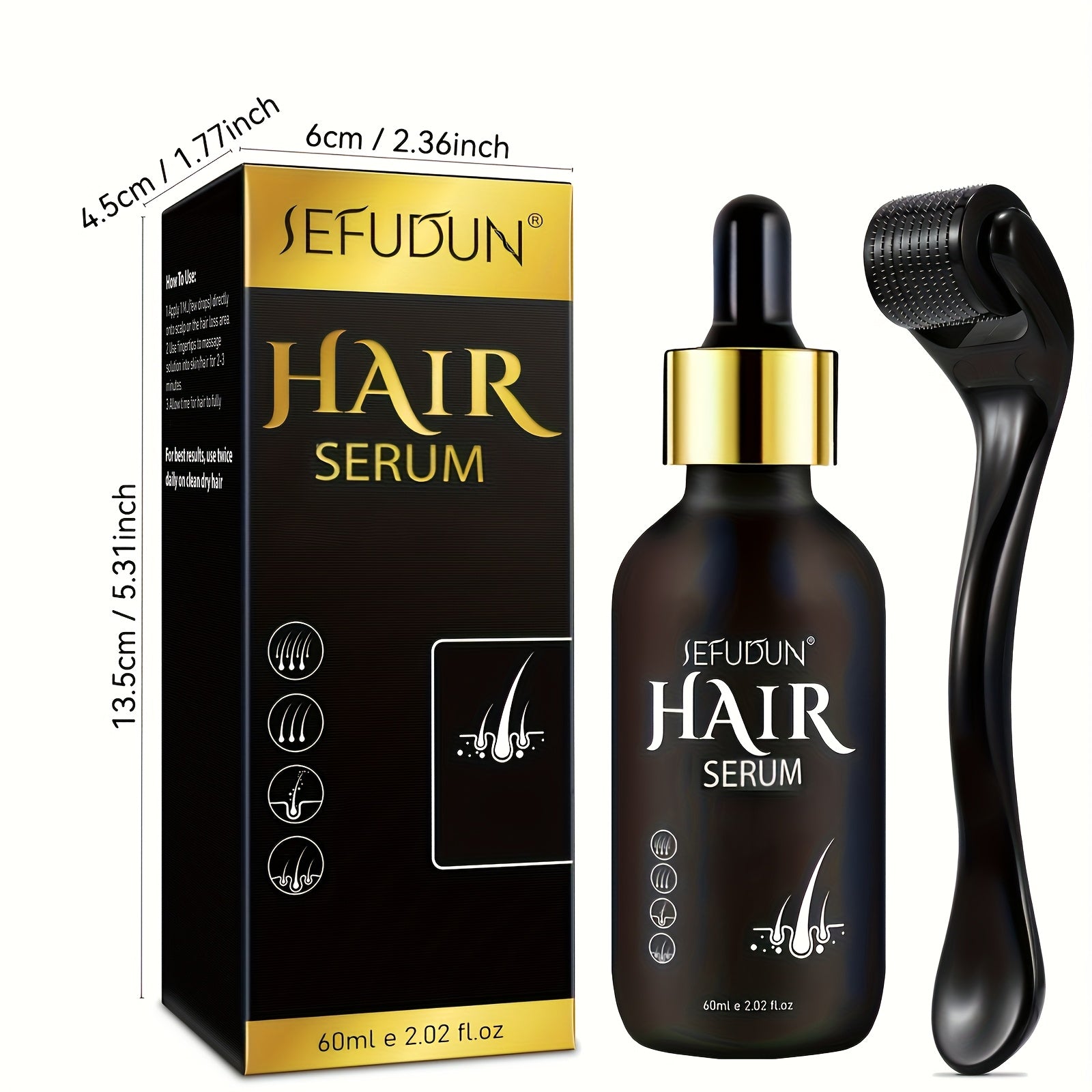 Hair Nutrition Essence + A Roller Tool Set, - Beard grooming