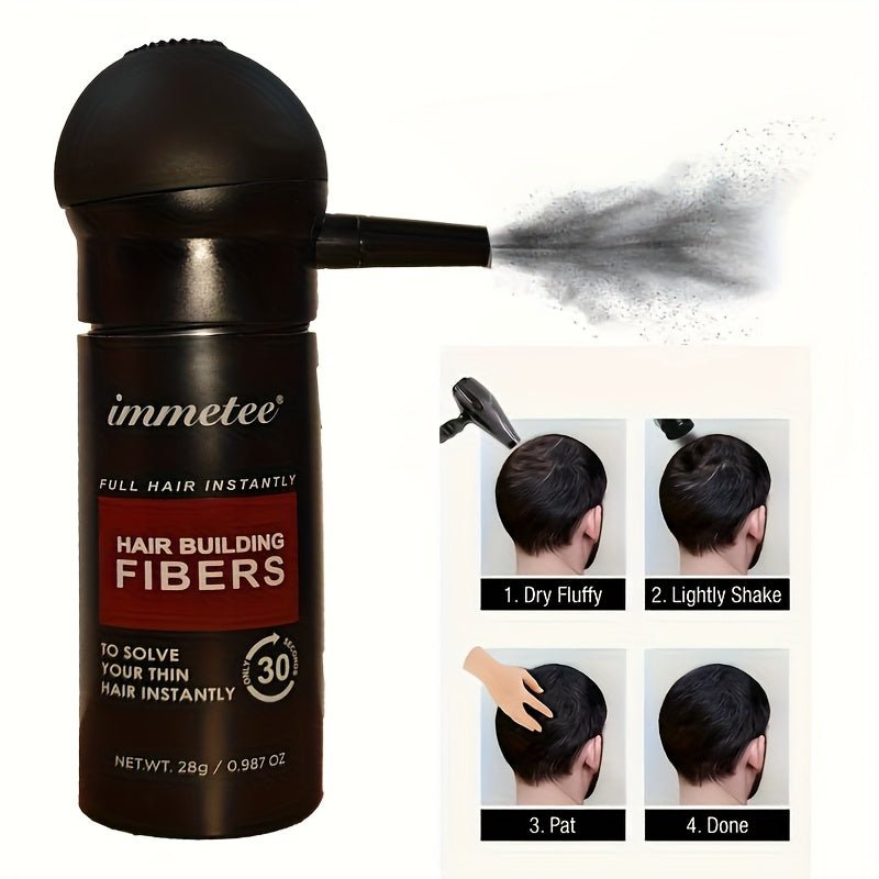 Immetee Full Hair Fibers+Sprayer - Beard grooming