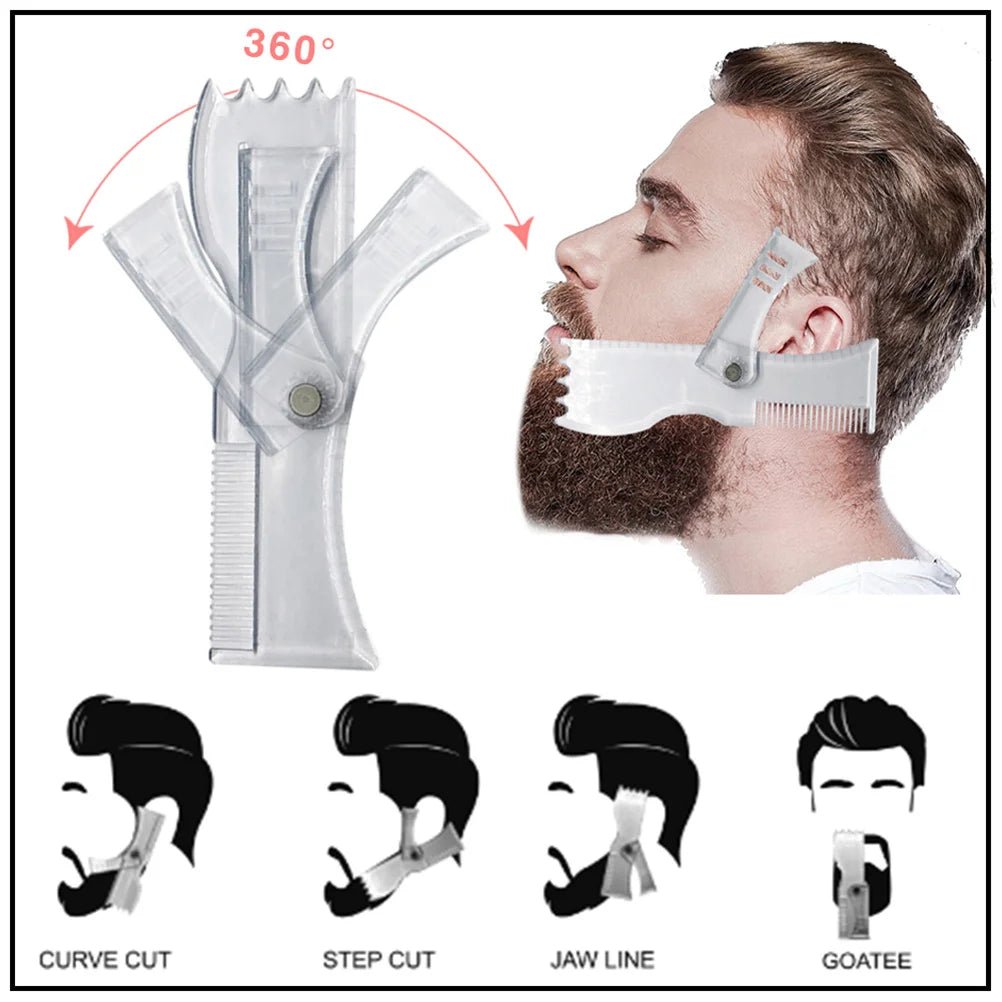 Rotating Comb Beard Shaping Comb - Beard grooming