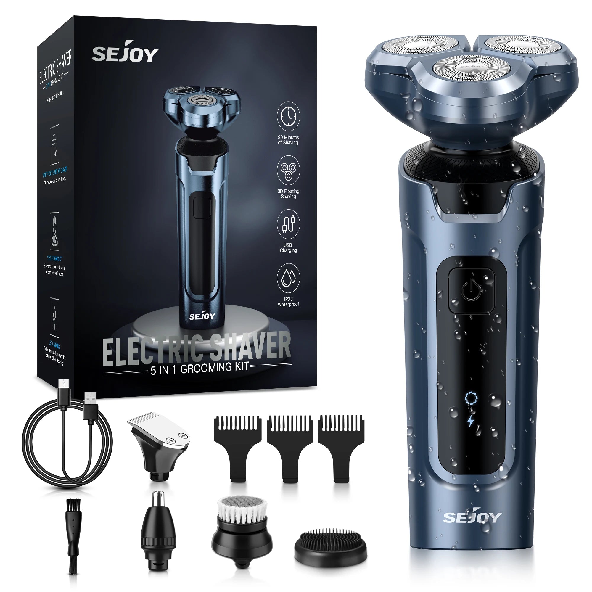5 in 1 Electric Nose Hair Trimmer - Beard grooming