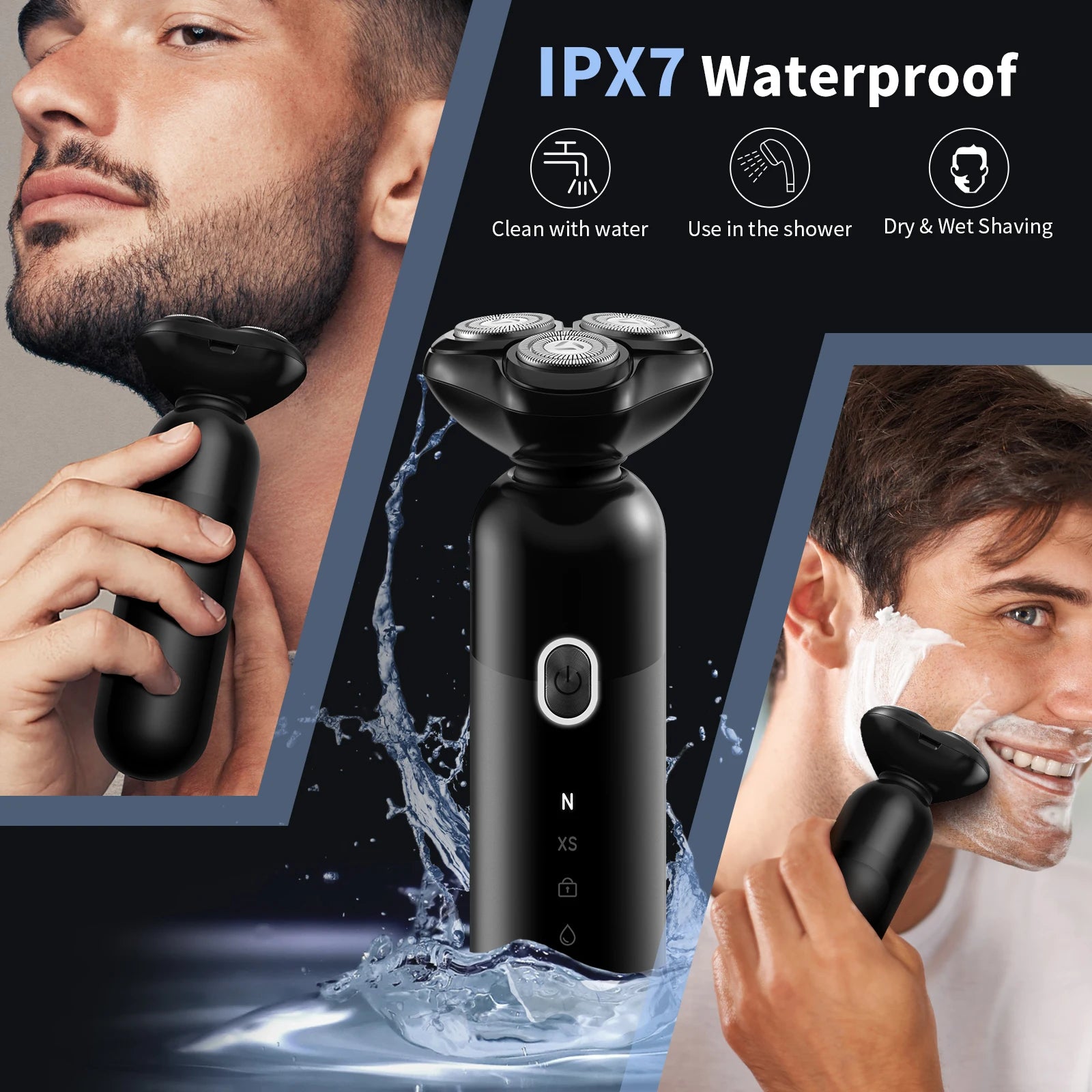 SEJOY Portable Clean Razor Men USB Electric shaver Powerful Beard Electric Razor Rechargeable Waterproof shaving Machine