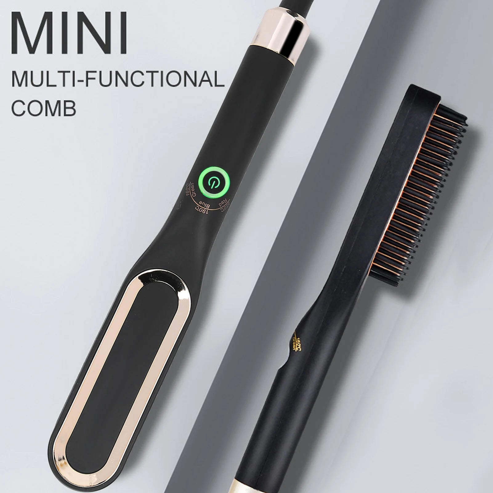 Electric Beard Straightening Comb Multifunctional Beard Straightener Brush for Men Beard Straightening Comb Heated Men Hair Comb