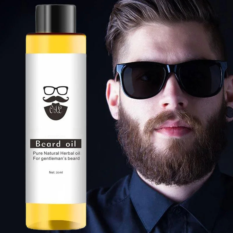 100% Organic Beard Oil for Man Spray Beard Growth Oil Men Beard Grow Essencial Oil Barba Huile Barbe 30ml Hair Loss Products