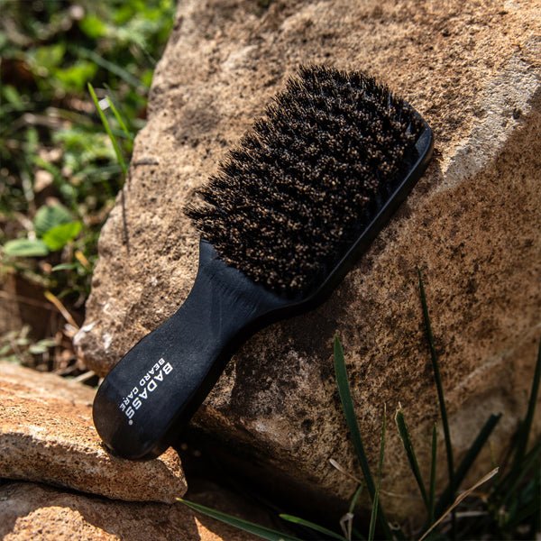 Boars Hair Beard Brush with Handle - Beard grooming