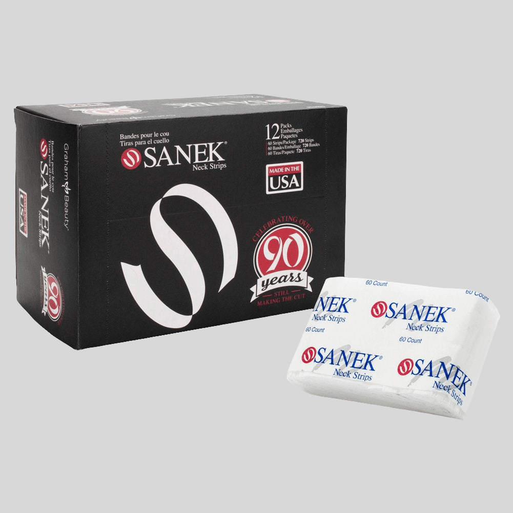 Graham Beauty Sanek Neck Strips 12 Individual rolls - Beard grooming