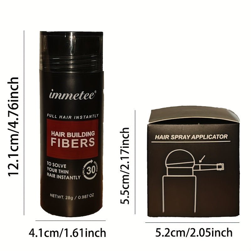 Immetee Full Hair Fibers+Sprayer - Beard grooming