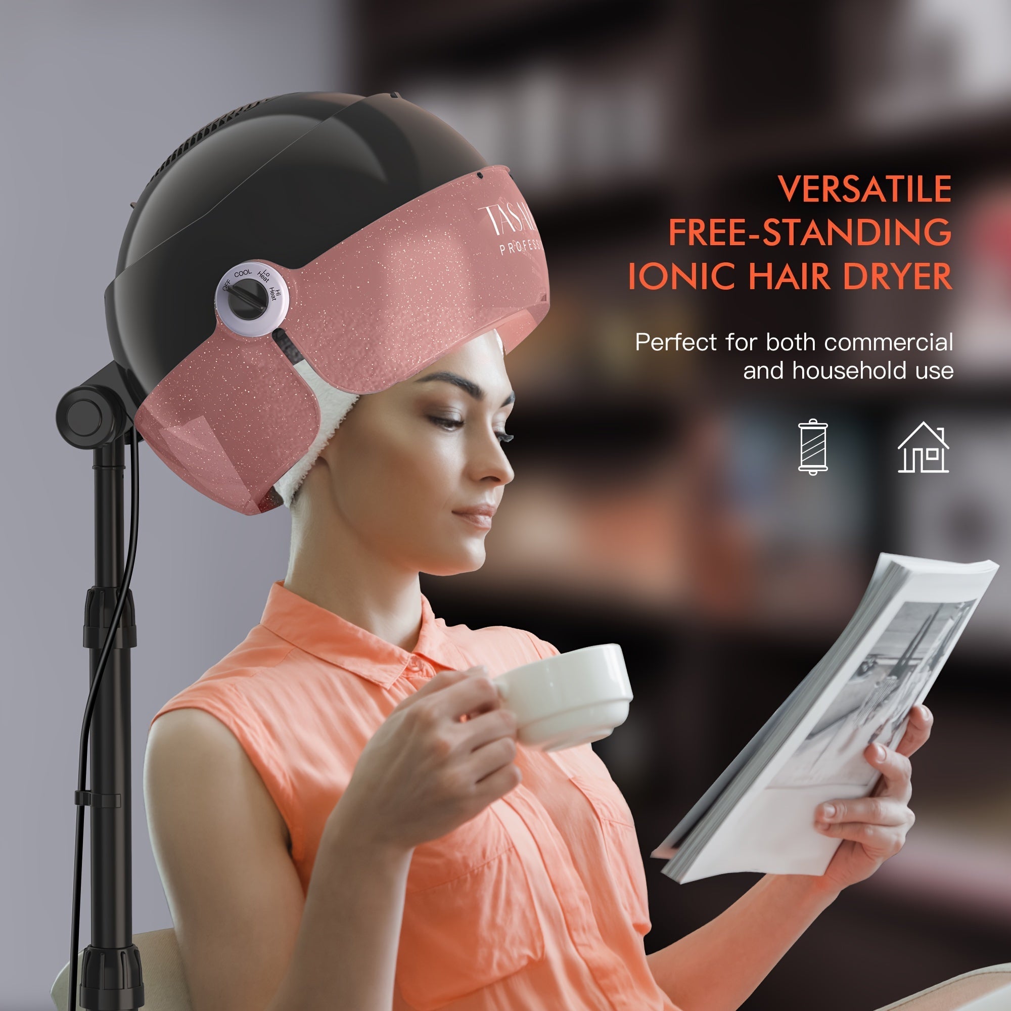 Ionic Hooded Hair Dryer - Beard grooming