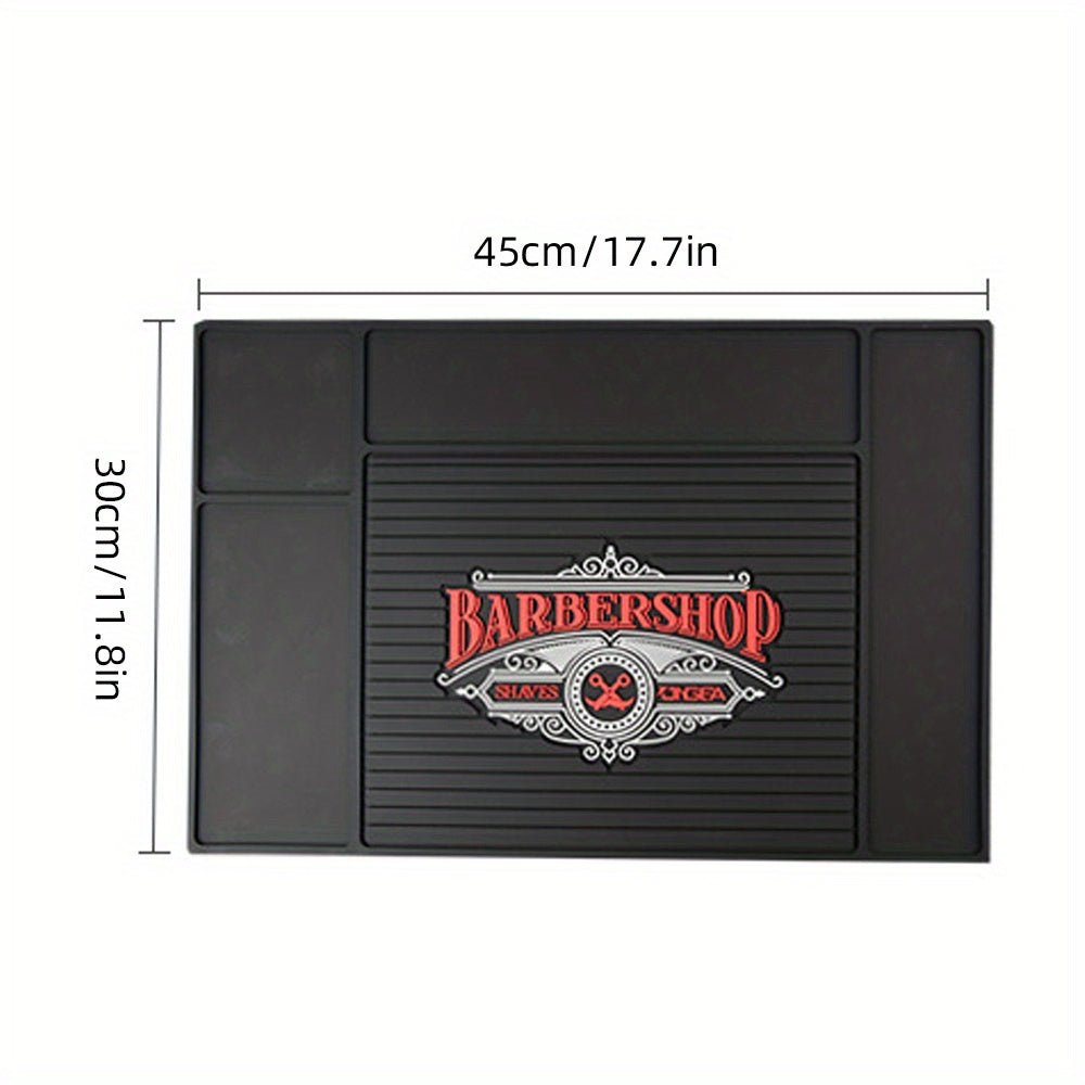Magnetic Anti - Skid Silicone Barber Station Mat - Beard grooming
