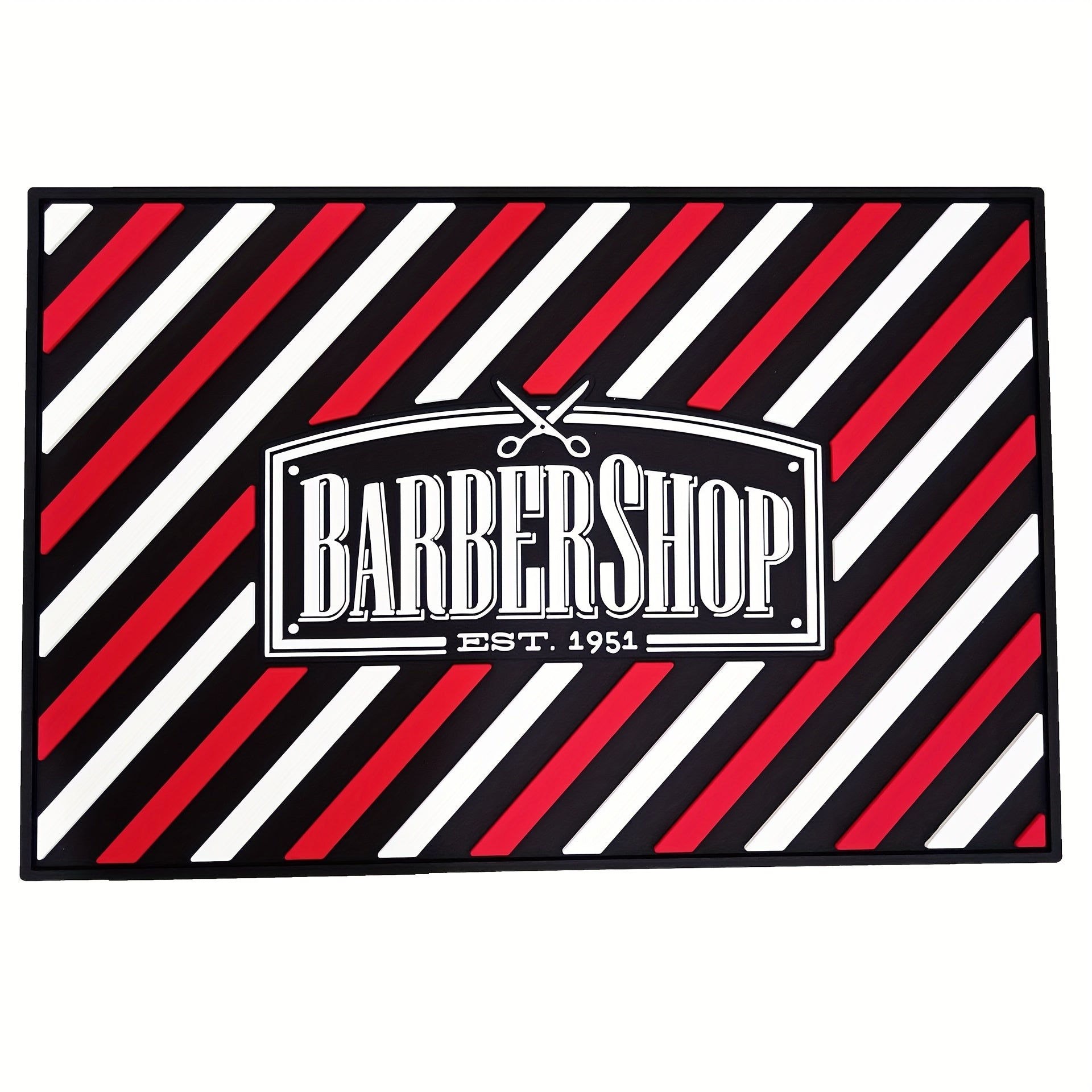 Magnetic Anti - Skid Silicone Barber Station Mat - Beard grooming