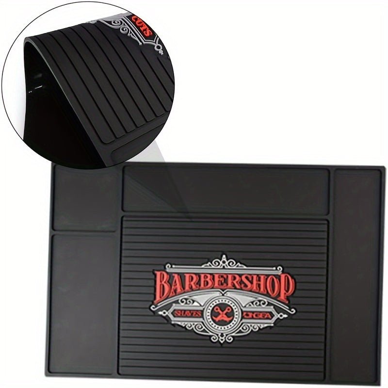 Magnetic Anti - Skid Silicone Barber Station Mat - Beard grooming