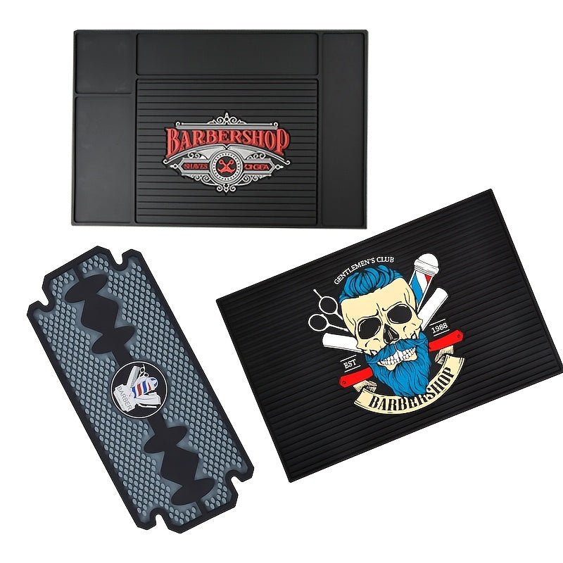 Magnetic Anti - Skid Silicone Barber Station Mat - Beard grooming