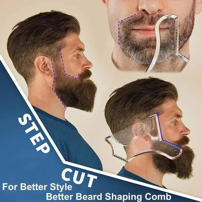 Men's All - in - One Beard Styling Comb - Beard grooming