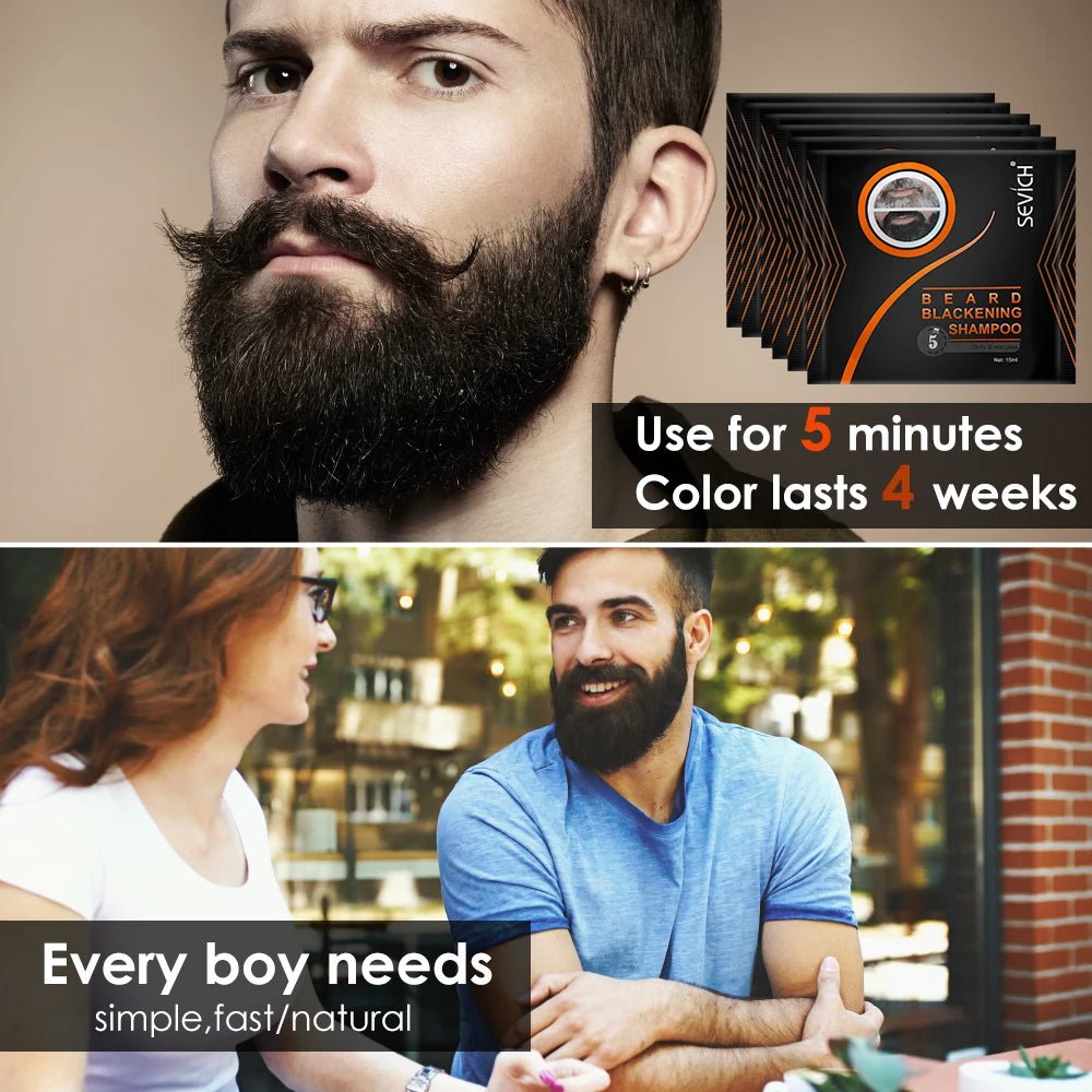 Natural Beard Hair Dye Shampoo - Beard grooming