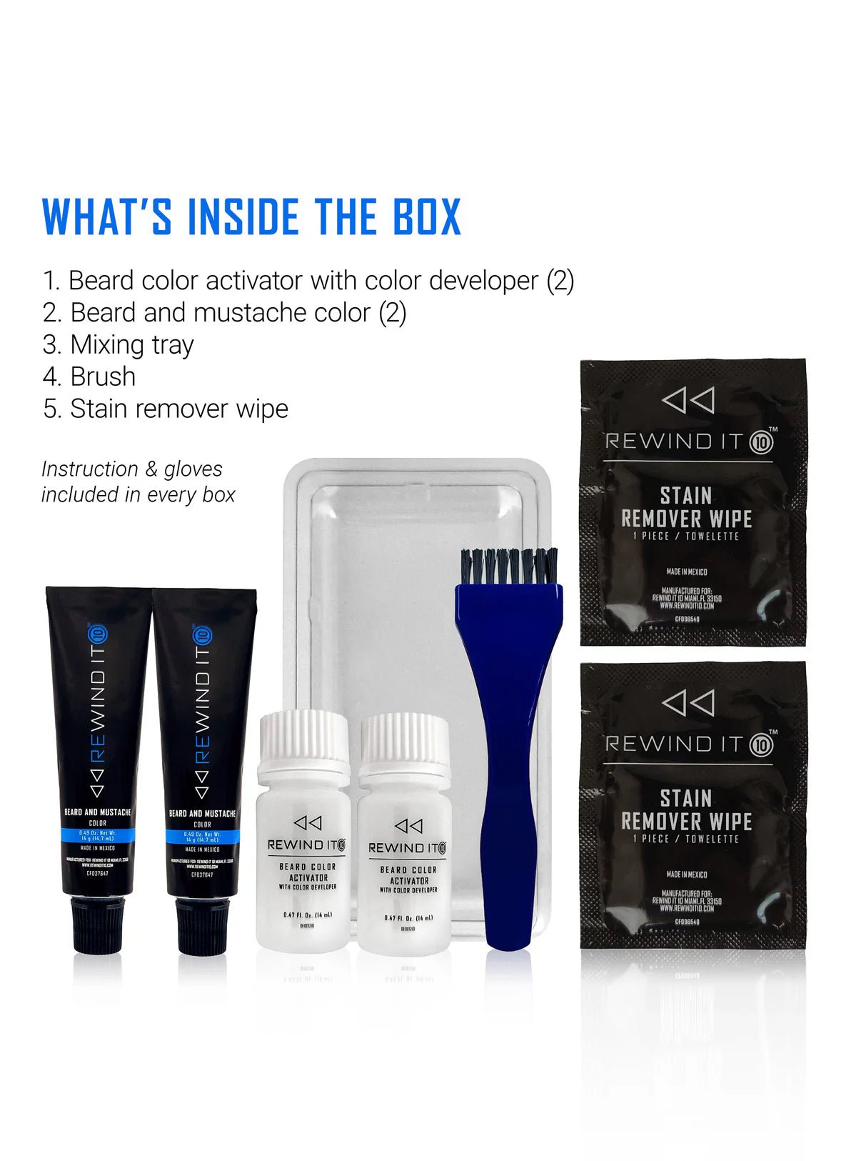 Rewind It Beard Color (Real Black) - Beard grooming