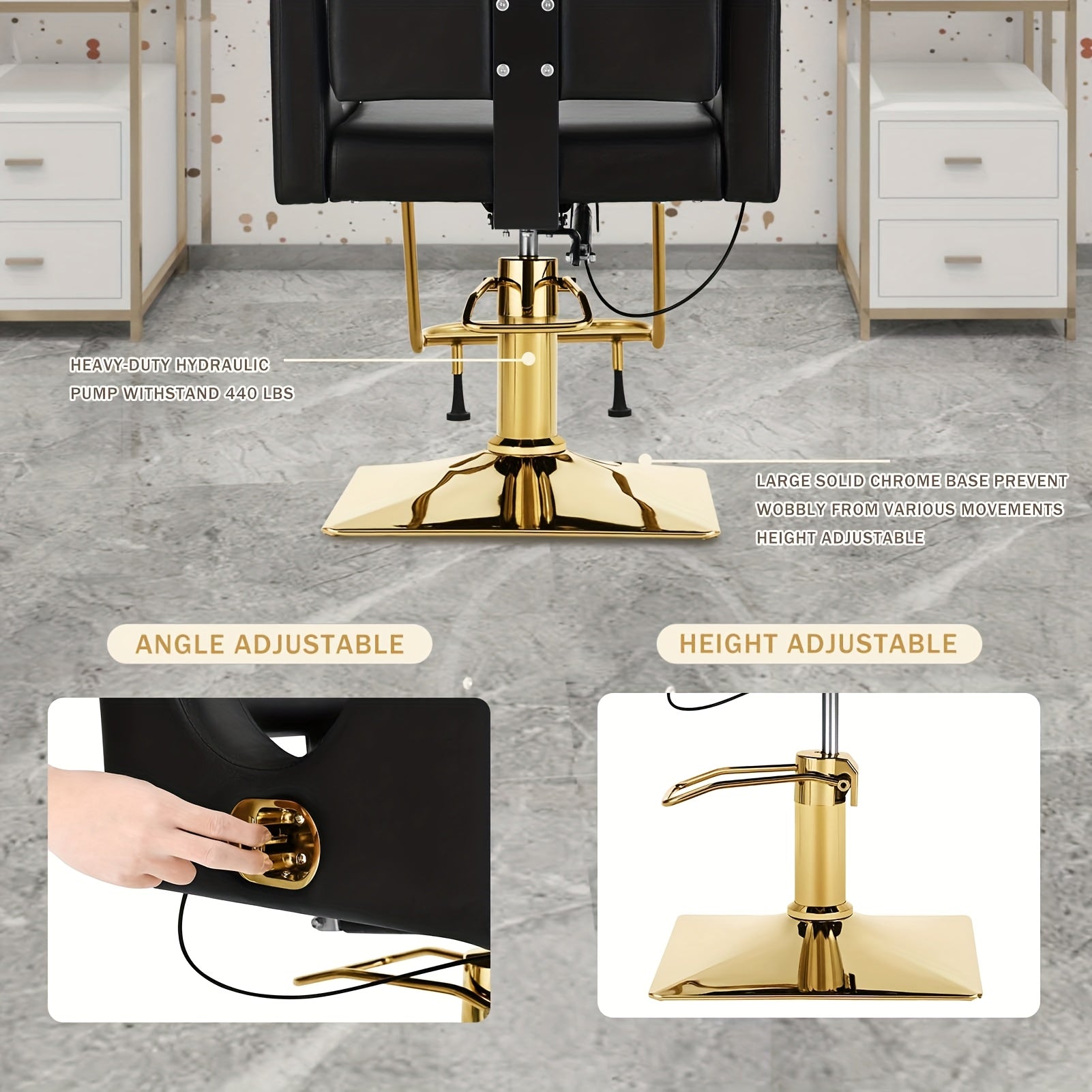 Salon Chair Hydraulic Barber Chair - Beard grooming