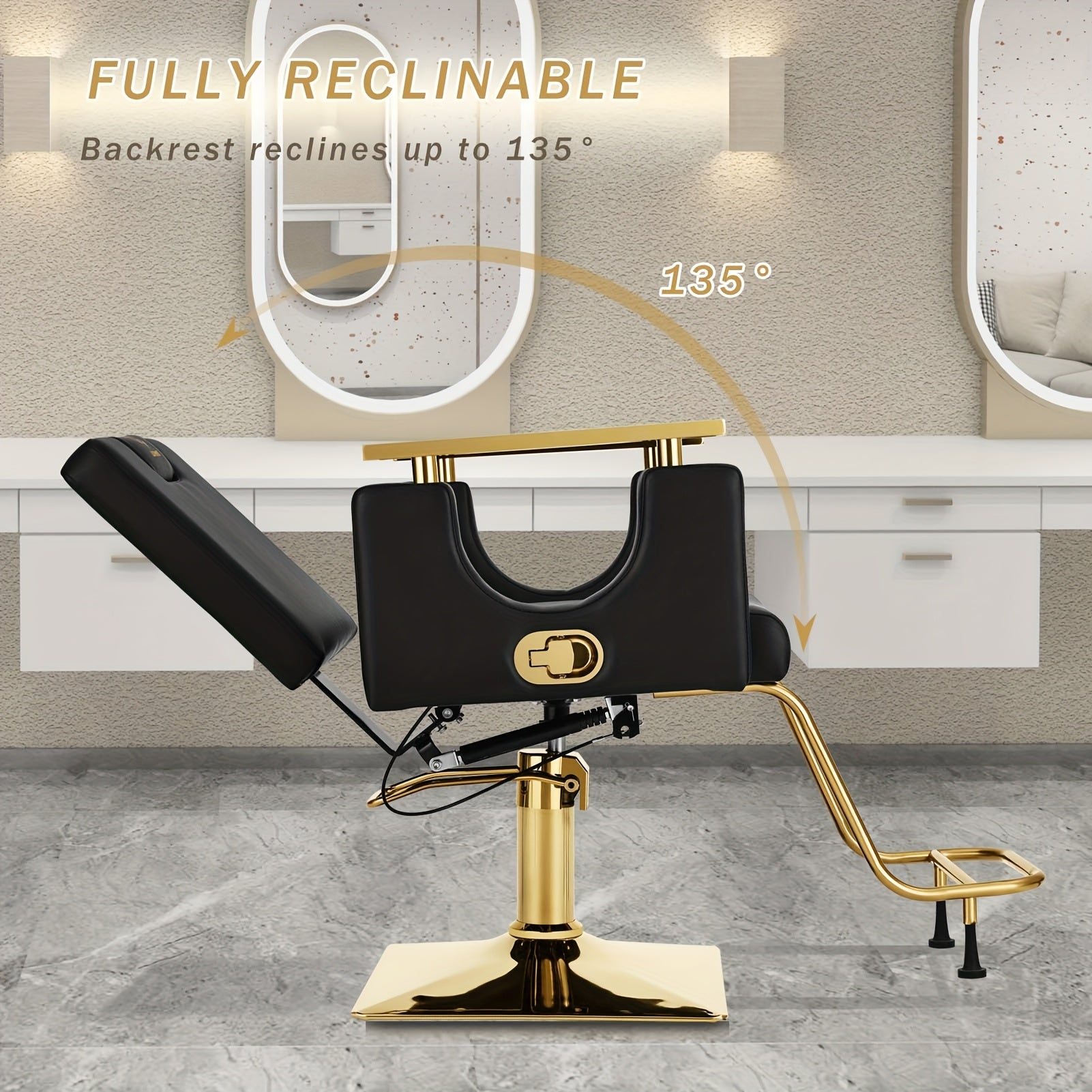 Salon Chair Hydraulic Barber Chair - Beard grooming