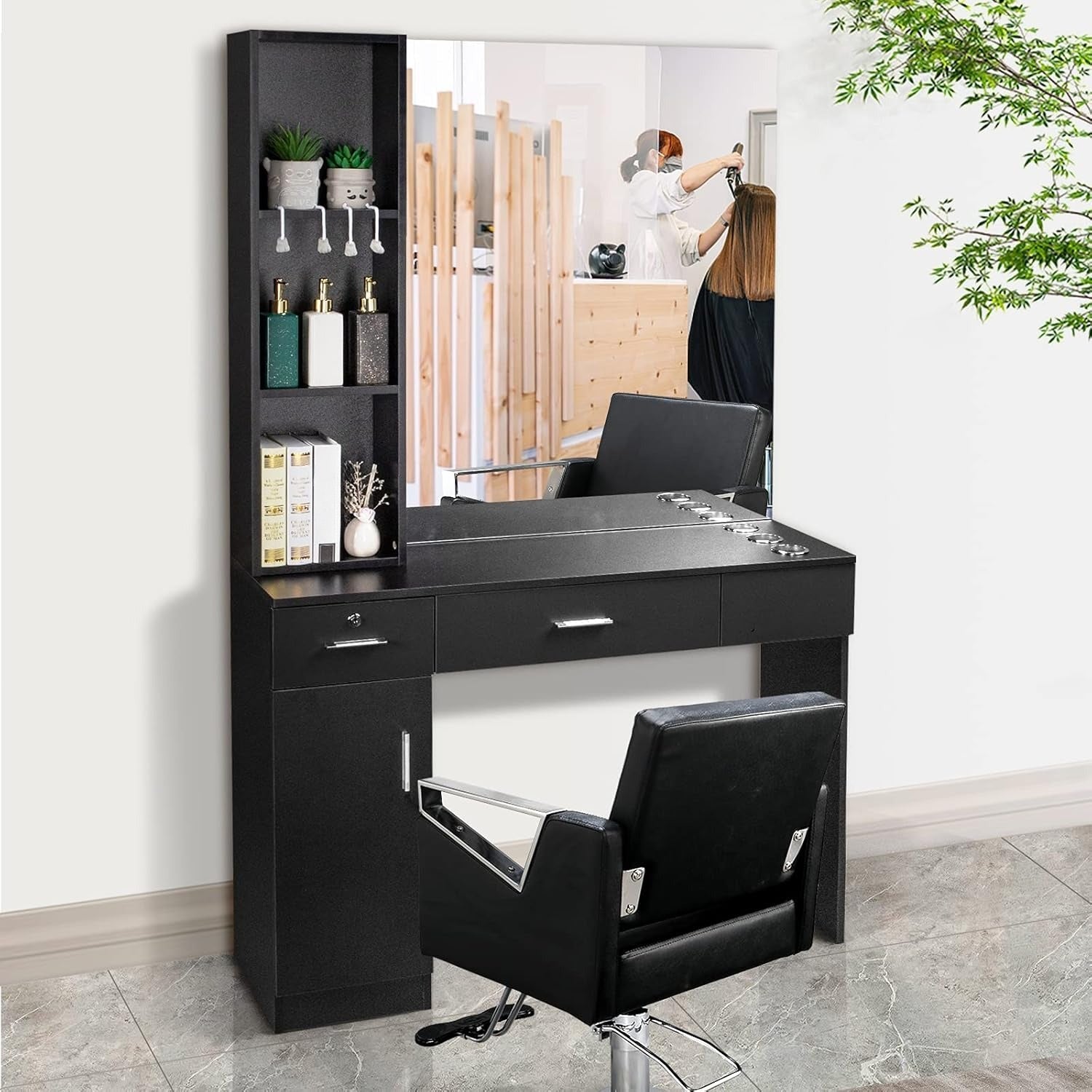 TUFFIOM Barber Station with Mirror - Beard grooming