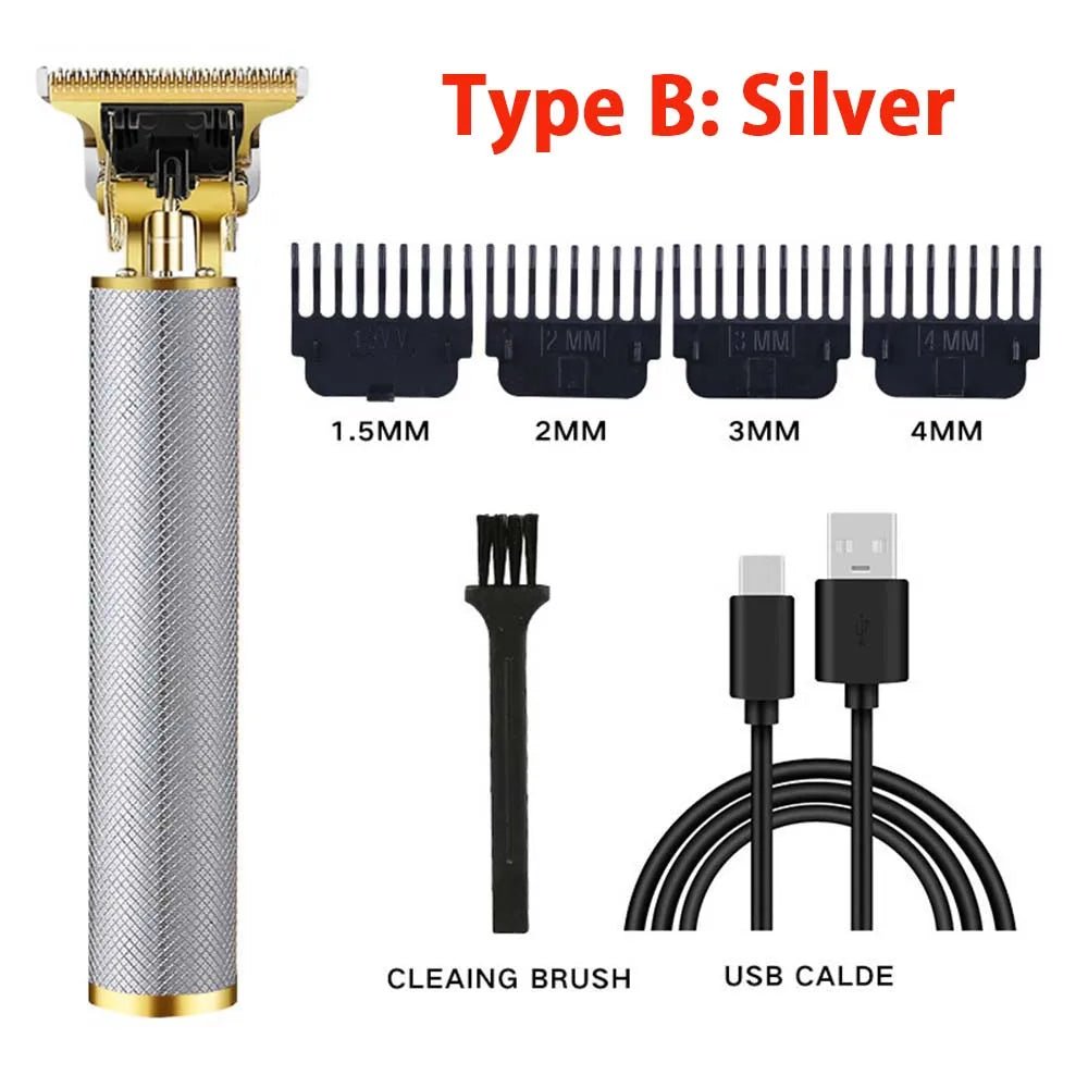 USB Rechargeable Hair Clipper Barber Professional Electric hair trimmer - Beard grooming